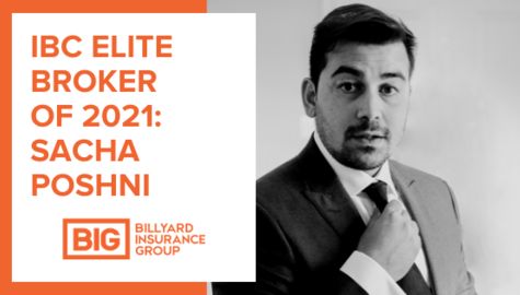 Sacha Poshni Elite Broker 2021 | Insurance Business Canada | Billyard Insurance Group