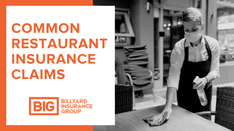 Restaurant Insurance Claims | Billyard Insurance Group | Restaurant Worker cleaning table