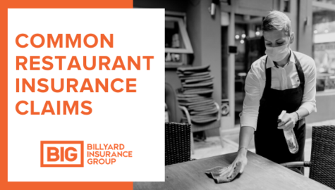 Restaurant Insurance Claims | Billyard Insurance Group | Restaurant Worker cleaning table