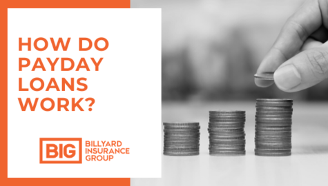 How Do Payday Loans Work? | Billyard Insurance Group | Hand of a person stacking coins 