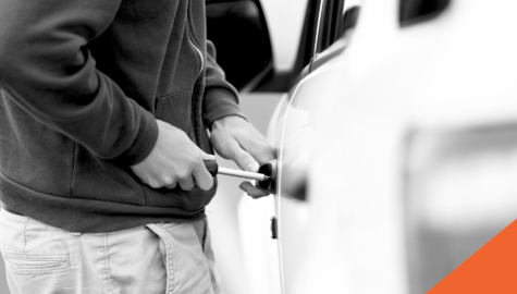 someone breaking into a car