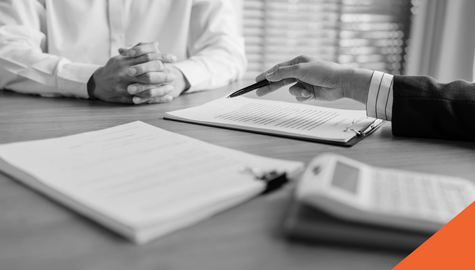 paperwork on a desk