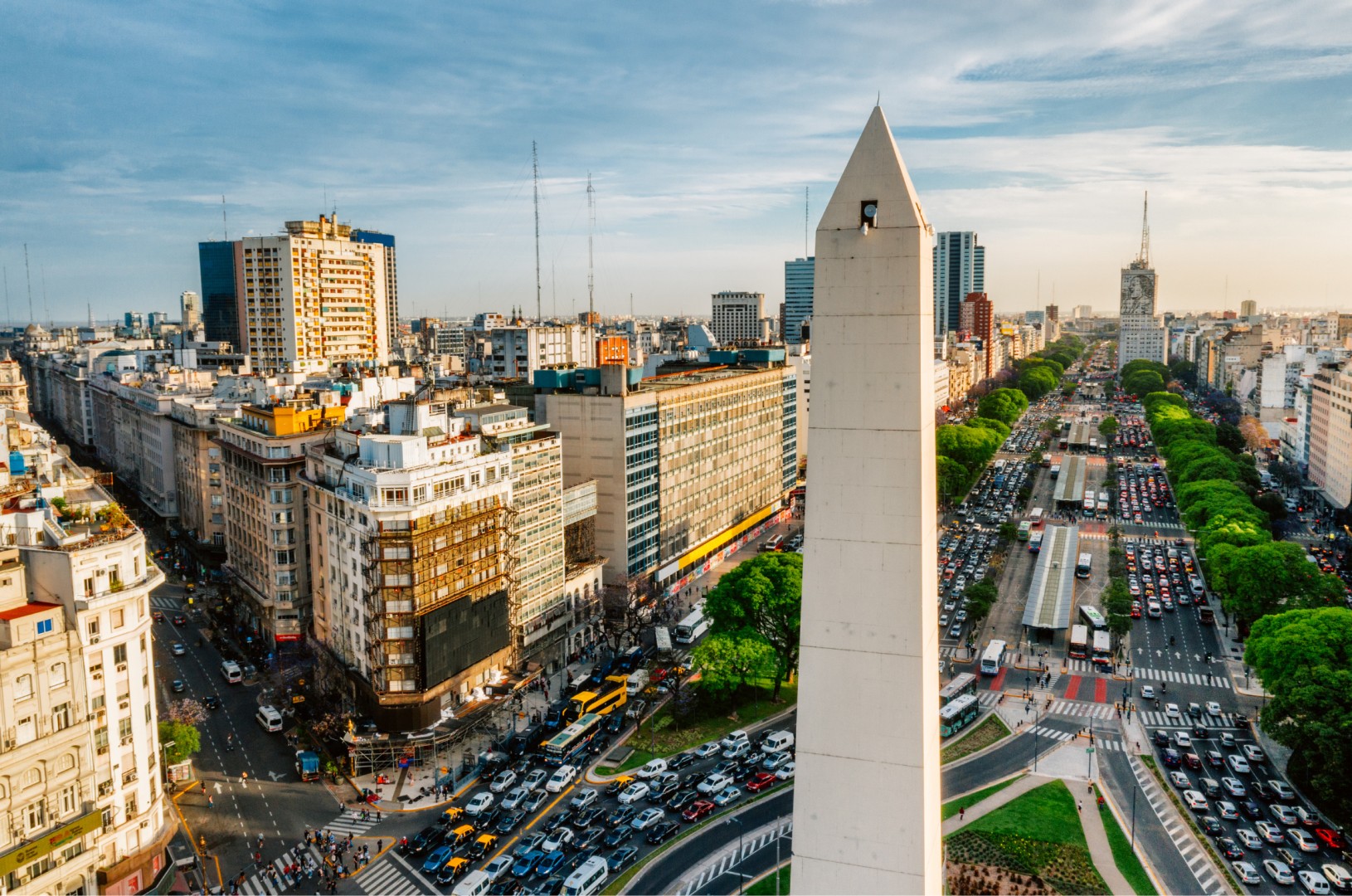 view of Buenos Aires, Argentina | work from anywhere workation destinations