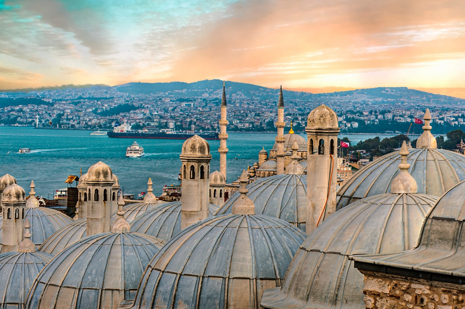 photo of the Hagia Sophio overlooking Istanbul, Turkey | work from anywhere workation destinations