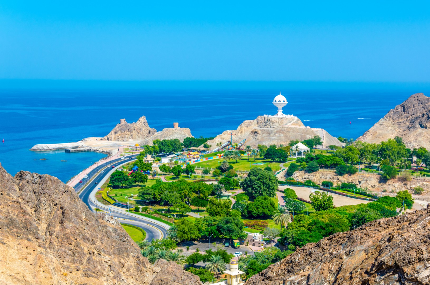 view of Muscat, Oman | work from anywhere workation destinations